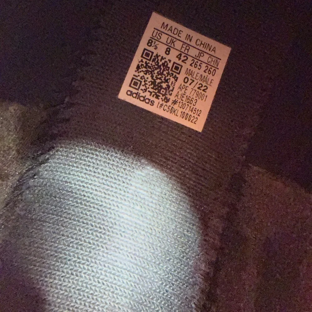 Adidas Men's Black Yeezy Knit Runner Slip-On Sneakers